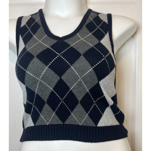 Brandy Melville Women’s Black Sweater Vest One Size Classic Knit Pullover - Picture 1 of 5